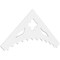 Ekena Millwork Pitch Wellington Architectural Grade PVC Gable Pediment, 72"W x 30"H x 1"P (10/12) GPP072X030X100WEL - alternate 1